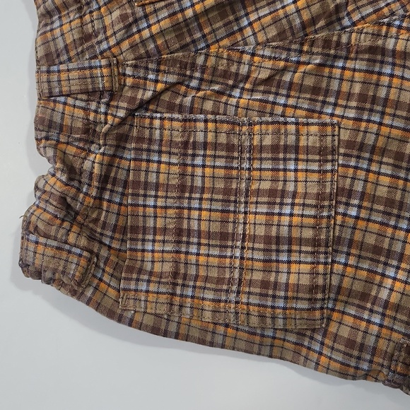 GYMBOREE Brown Orange Preppy Plaid Shorts - 3T - Picture 12 of 15